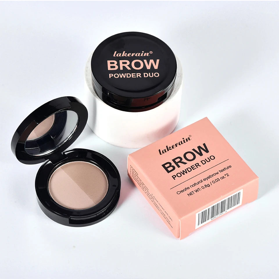 Two-Tone Eyebrow Powder Duo with Applicator Brush