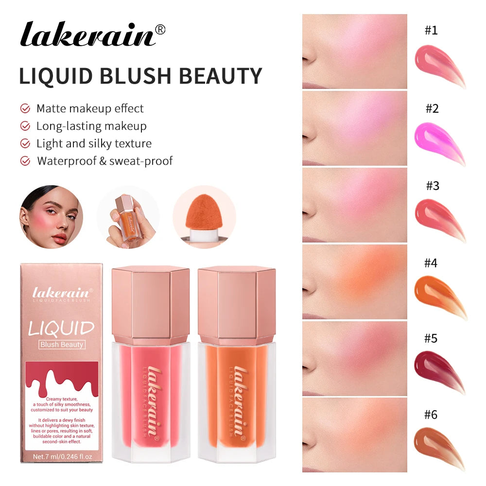 Waterproof Velvet Matte Liquid Face Blush