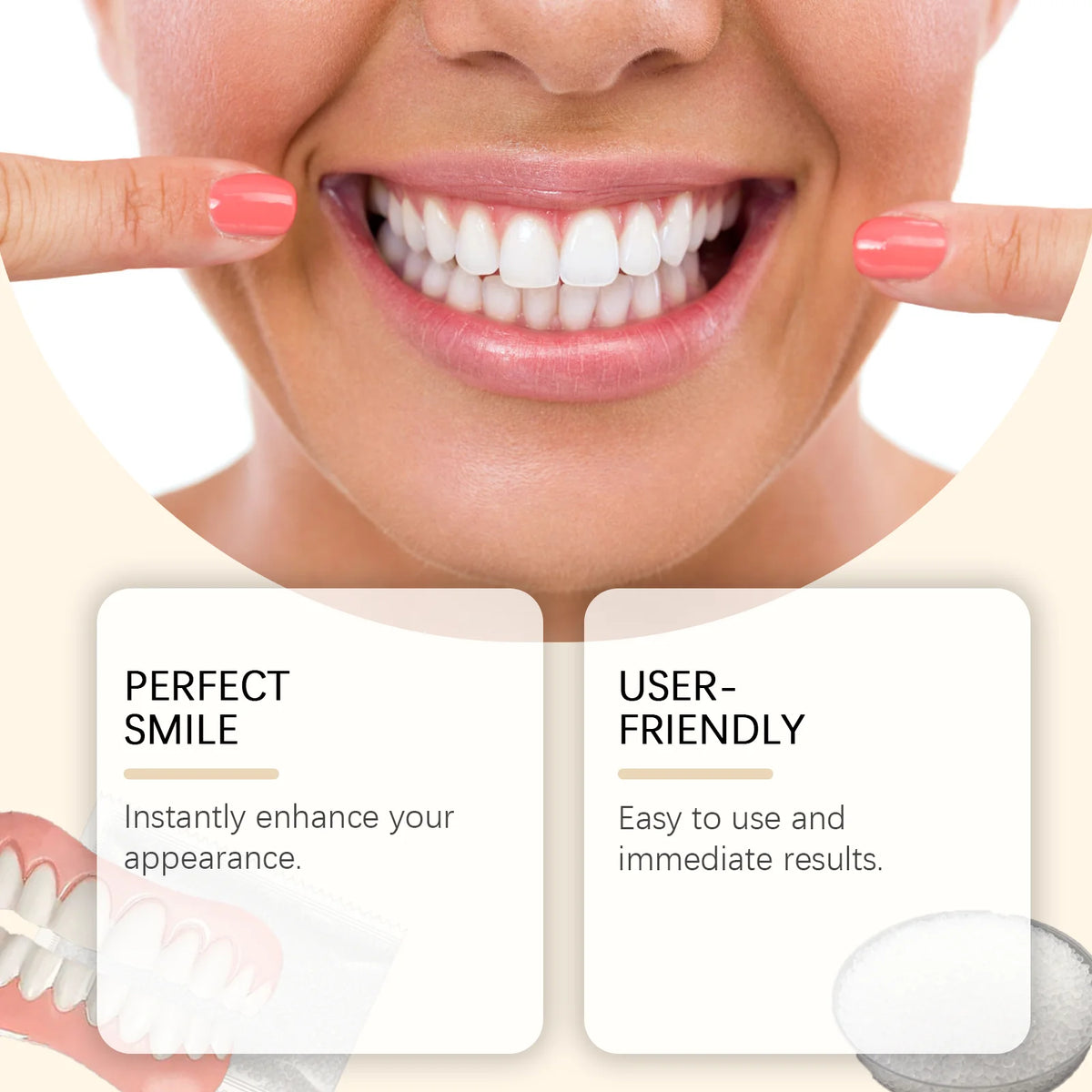 Temporary Silicone Cosmetic Dentures for Smile Improvement