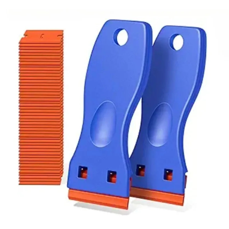 Plastic Razor Scraper Set for Stickers and Decal Removal - 9