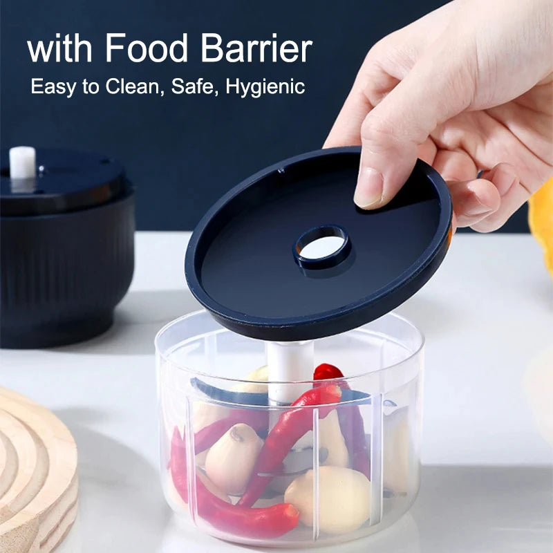 Wireless Mini Electric Food Chopper and Garlic Crusher - 4