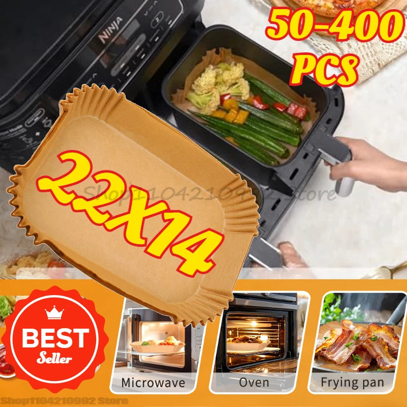Rectangular Disposable Air Fryer Parchment Paper Liners
