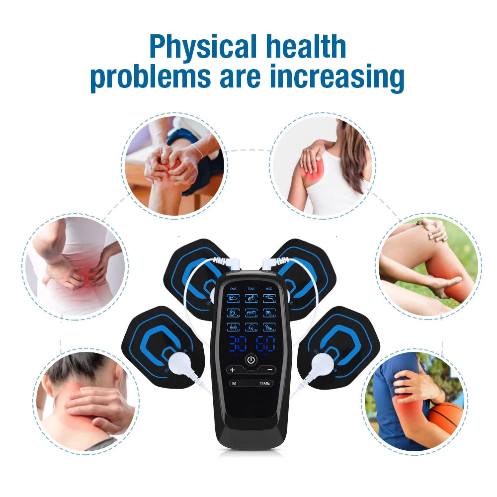 Portable Electric TENS and EMS Body Muscle Massager - 9