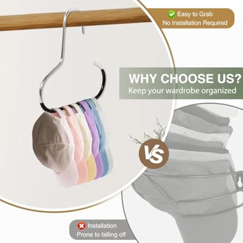 Circle Ring Hat Organizer Rack for Closet