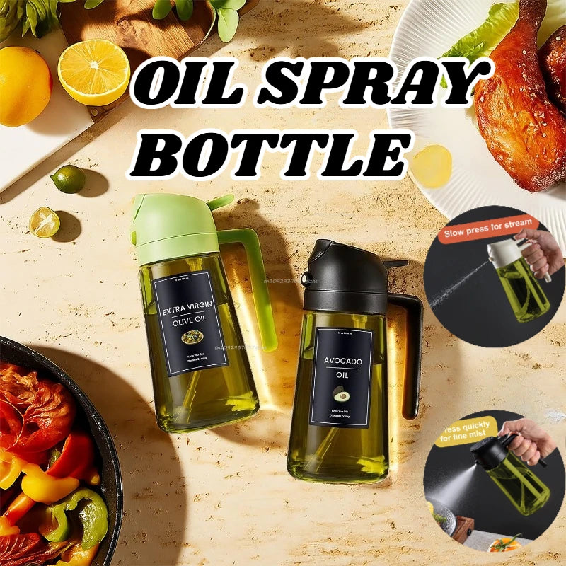 2-in-1 Dual Action Olive Oil Spray and Pour Dispenser