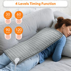 Electric Heating Pad with 9 Heat Settings and 4 Timer Modes