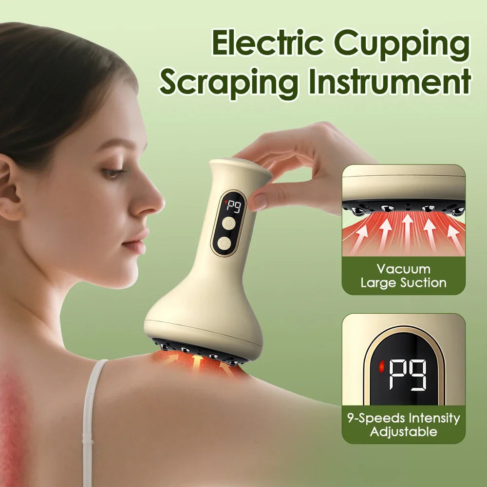 Electric Cupping and Gua Sha Massage Tool for Muscle Relief