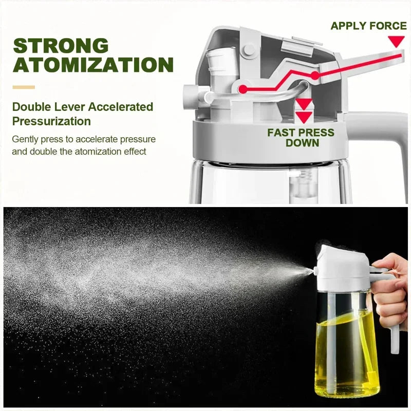 2-in-1 Dual Function Oil Spray and Pour Dispenser - 4