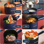 Compact Multi-Function Electric Cooker for Quick Meals