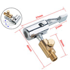 90-Degree Locking Tire Inflator Air Chuck for Cars and Bikes