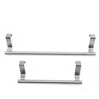 Stainless Steel Over-Cabinet Door Towel Rack