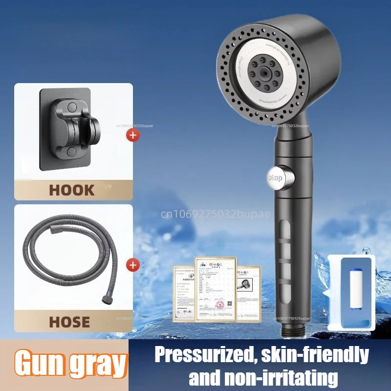 5-Mode High-Pressure Water Saving Shower Head - 19