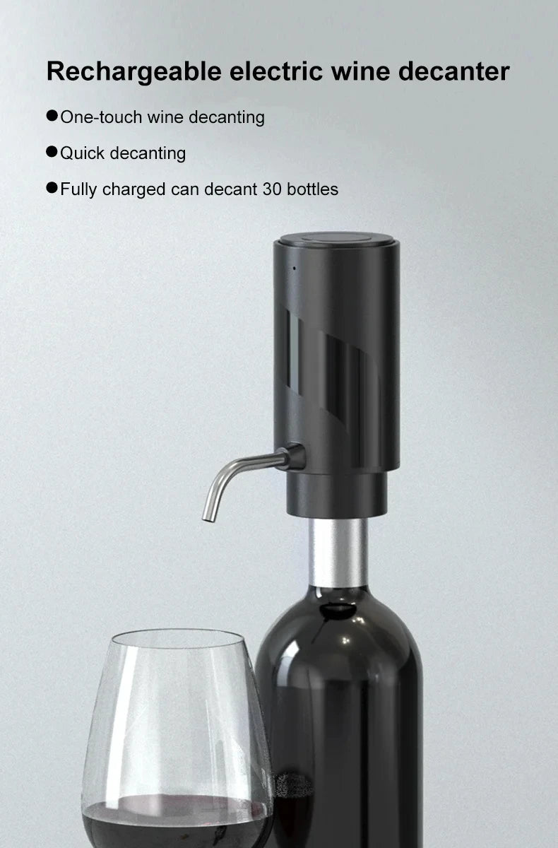 One-Touch Electric Wine Aerator and Dispenser - 6