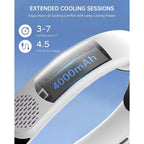 Foldable Bladeless Portable Neck Fan for Travel and Outdoor Cooling