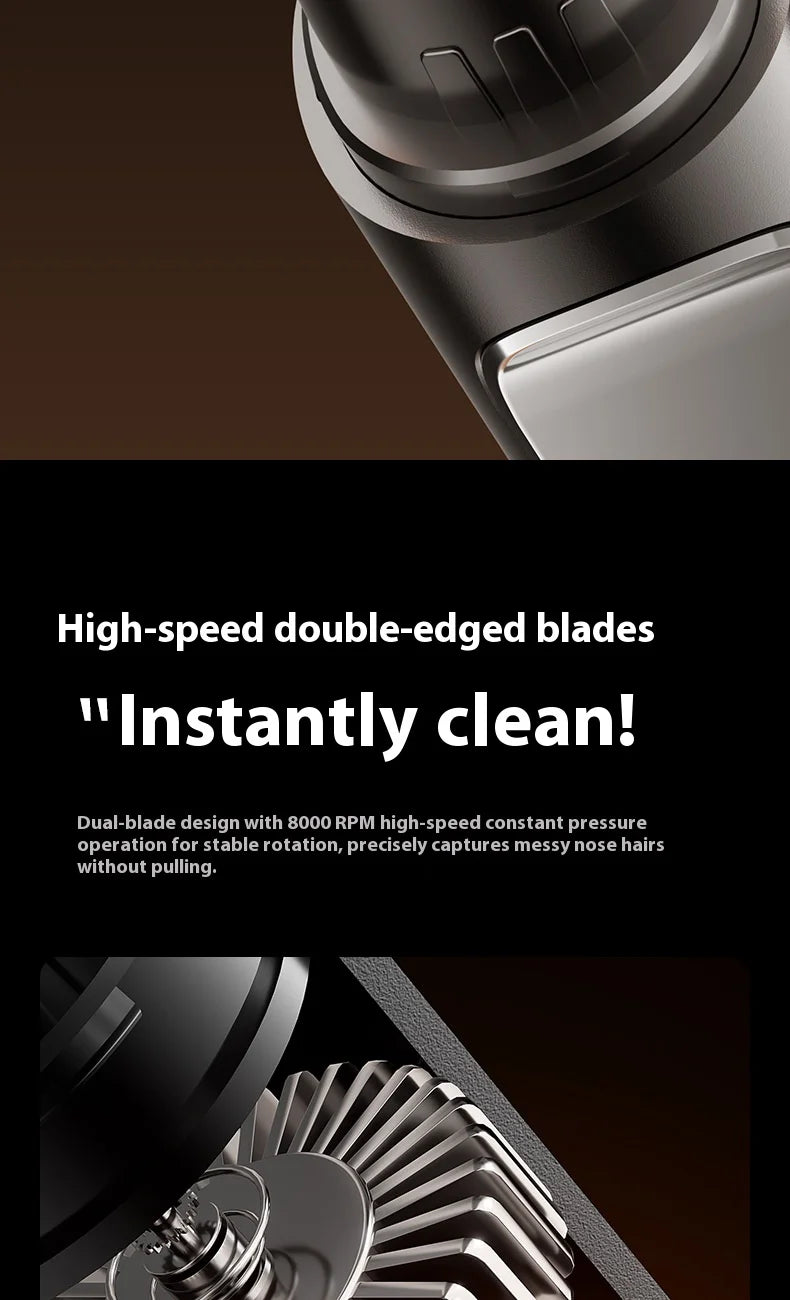 Rechargeable Electric Nose and Ear Hair Trimmer