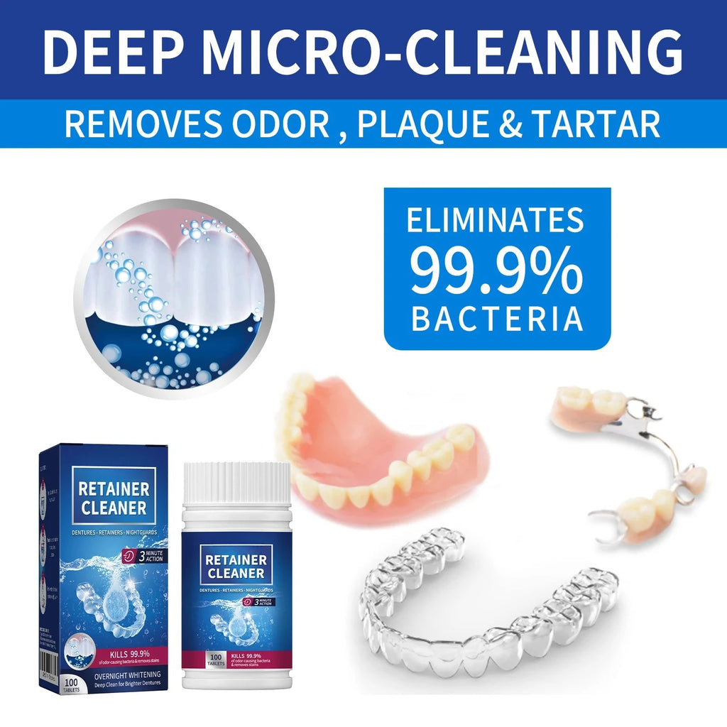 Denture and Retainer Cleaning Tablets