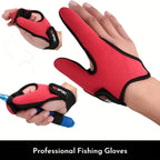 Anti-Slip Two Finger Fishing Glove for Casting