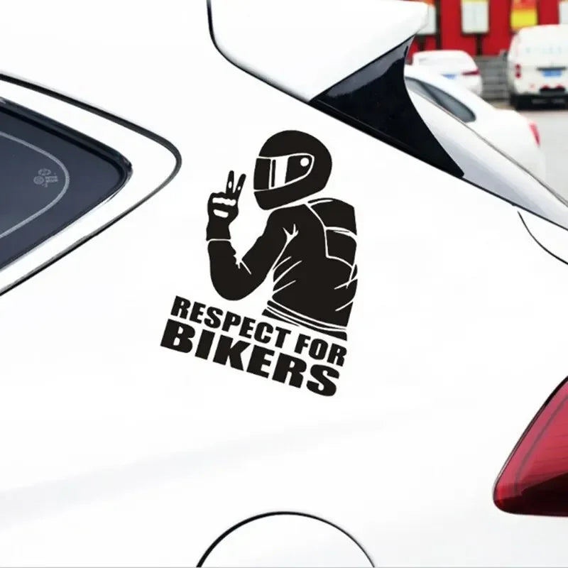 Reflective Biker Helmet Decal for Motorcycles and Cars