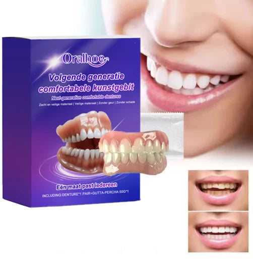 Flexible Silicone Denture Set for Instant Natural Smile - 3