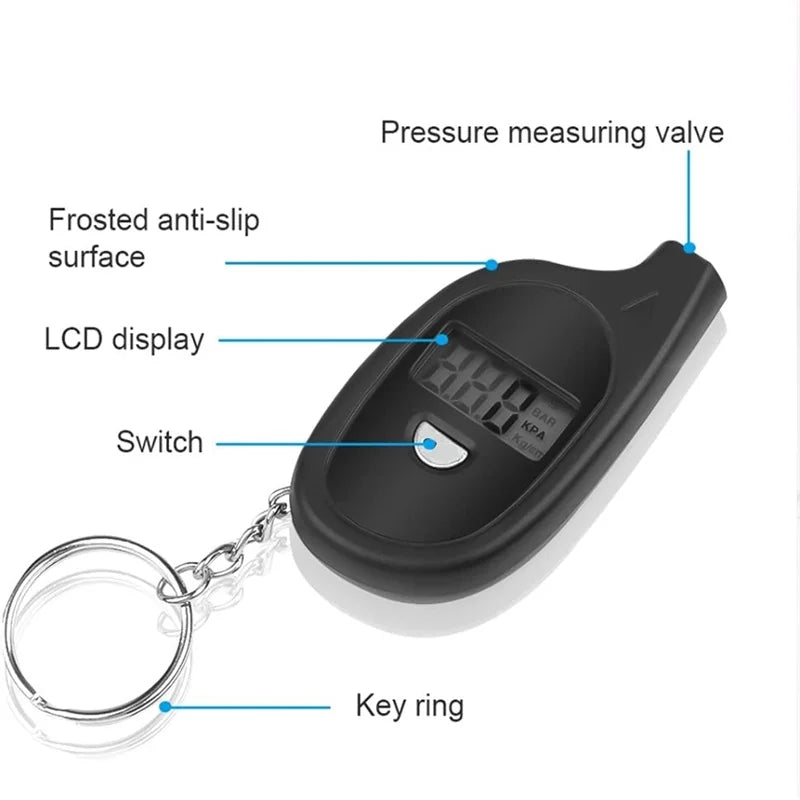 Digital Keychain Tire Pressure Gauge