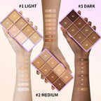 8-Shade Matte Cream Concealer Palette for Full Coverage