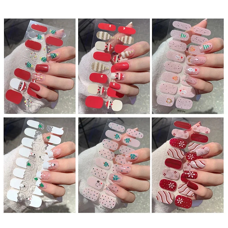 Christmas Snowflake Gel Nail Art Stickers