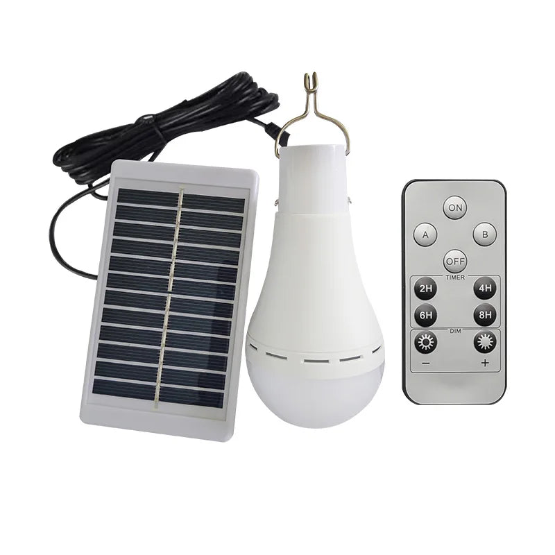 Portable Solar Powered LED Hanging Light for Camping and Emergency