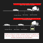Reflective Safety Warning Stickers for Vehicles (10 Pack)