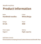 Portable Electric Cordless Noodle Maker