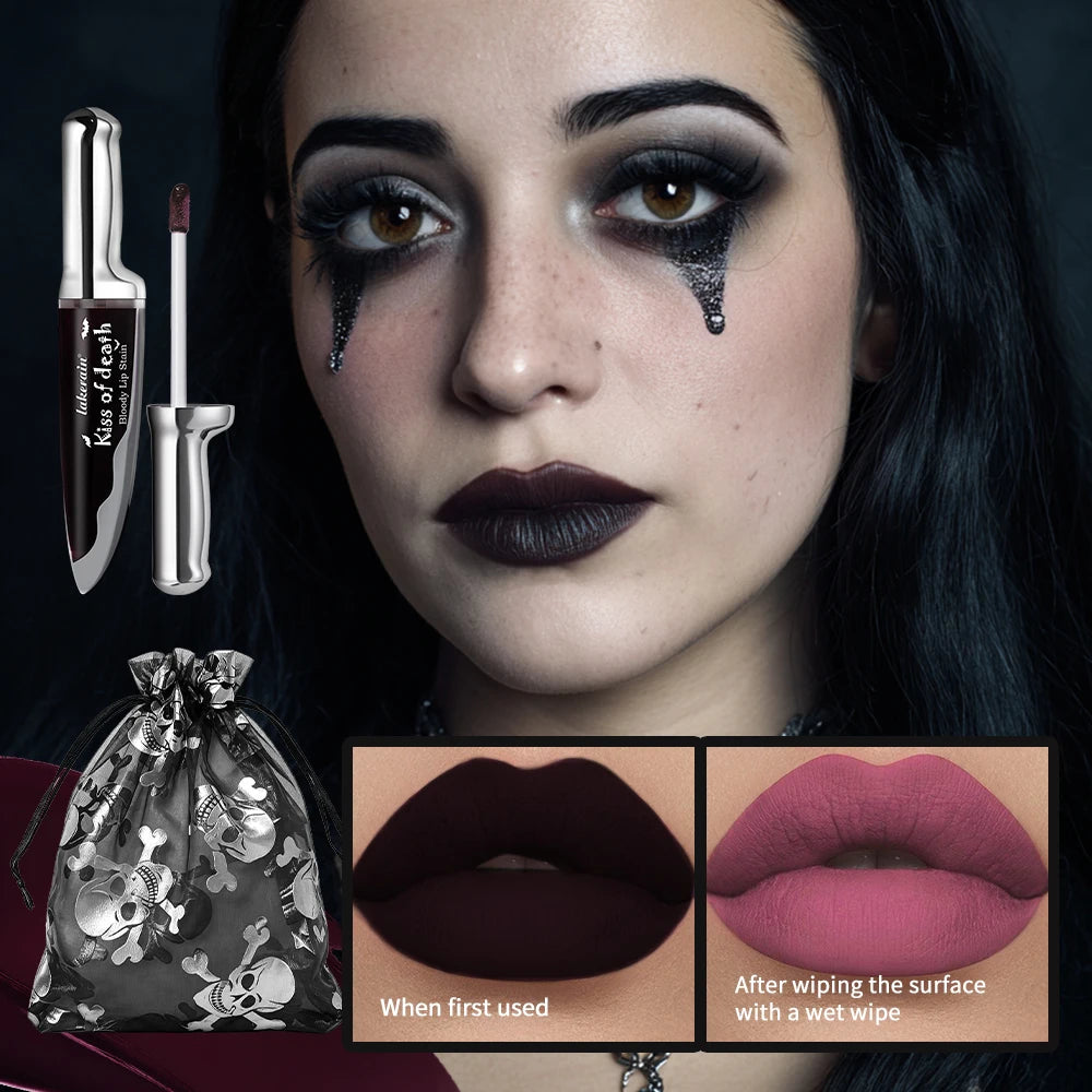 Bloody Matte Liquid Lip Stain for Halloween and Gothic Makeup - 6