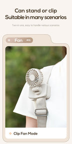 Portable USB Rechargeable Clip-On Cooling Fan