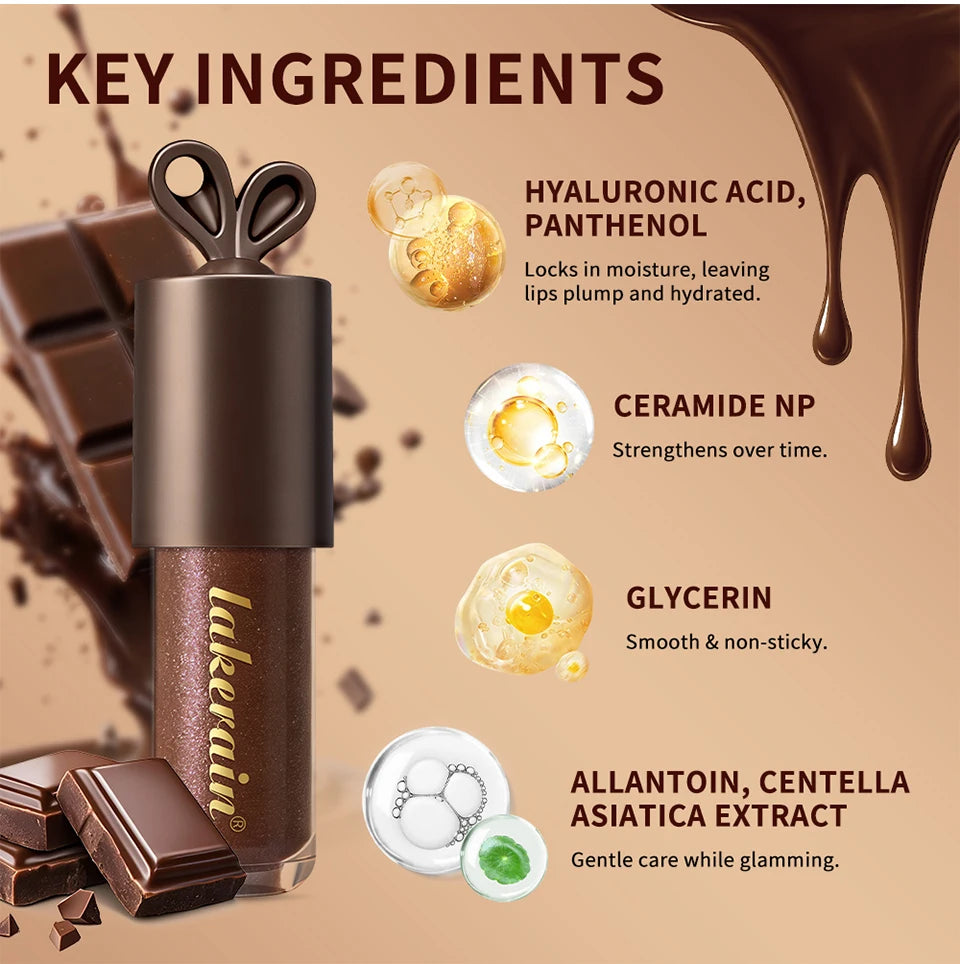 Honey and Chocolate Moisturizing Lip Gloss Duo Set