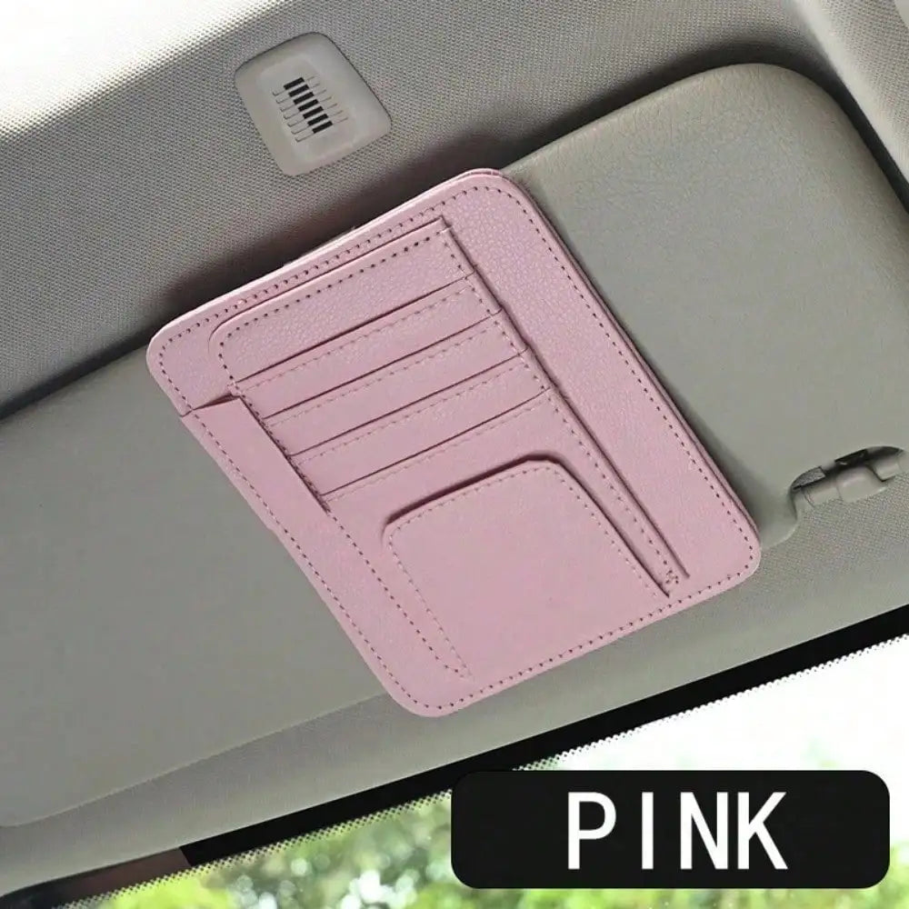 Car Sun Visor Multi-Pocket Organizer and Storage Holder