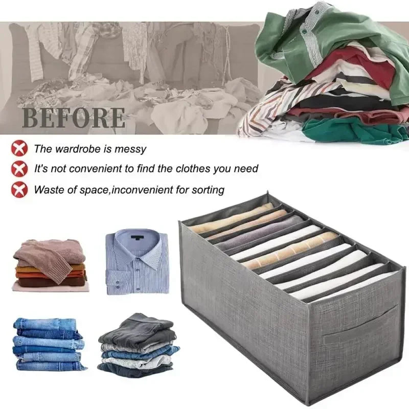 Foldable Mesh Closet Drawer Organizer for Clothing