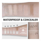 Full Coverage Cream Foundation Stick with Built-in Blending Brush