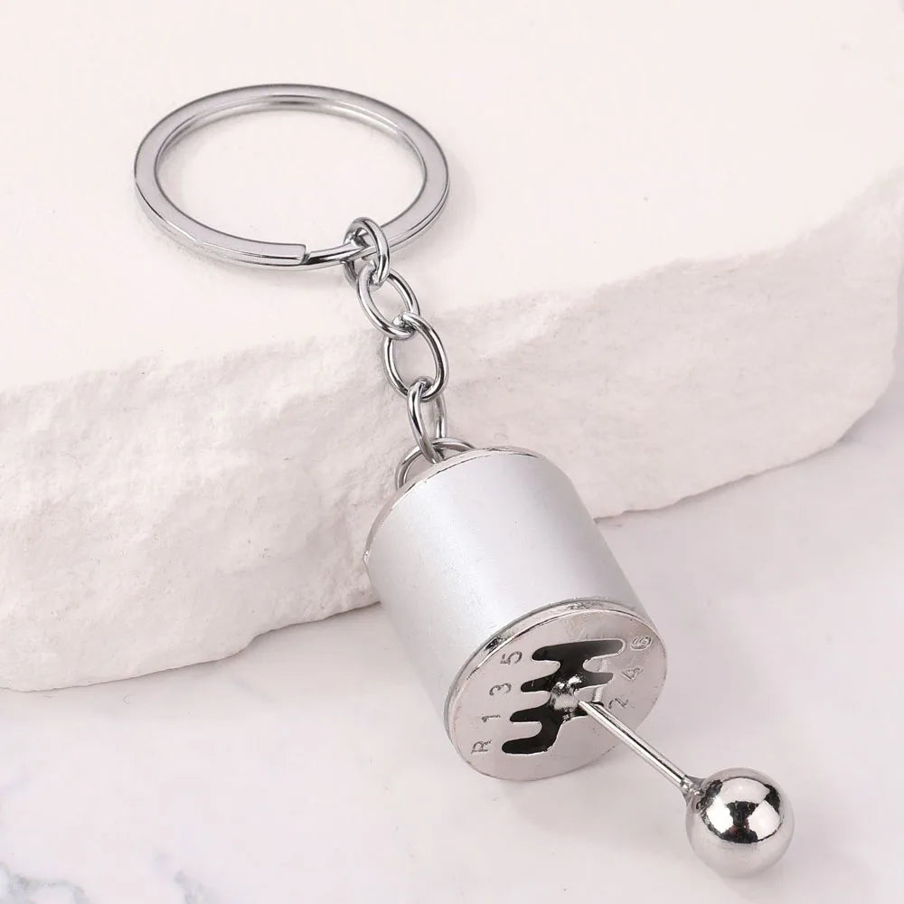 Manual Gearbox Shifter Car Keychain - 8