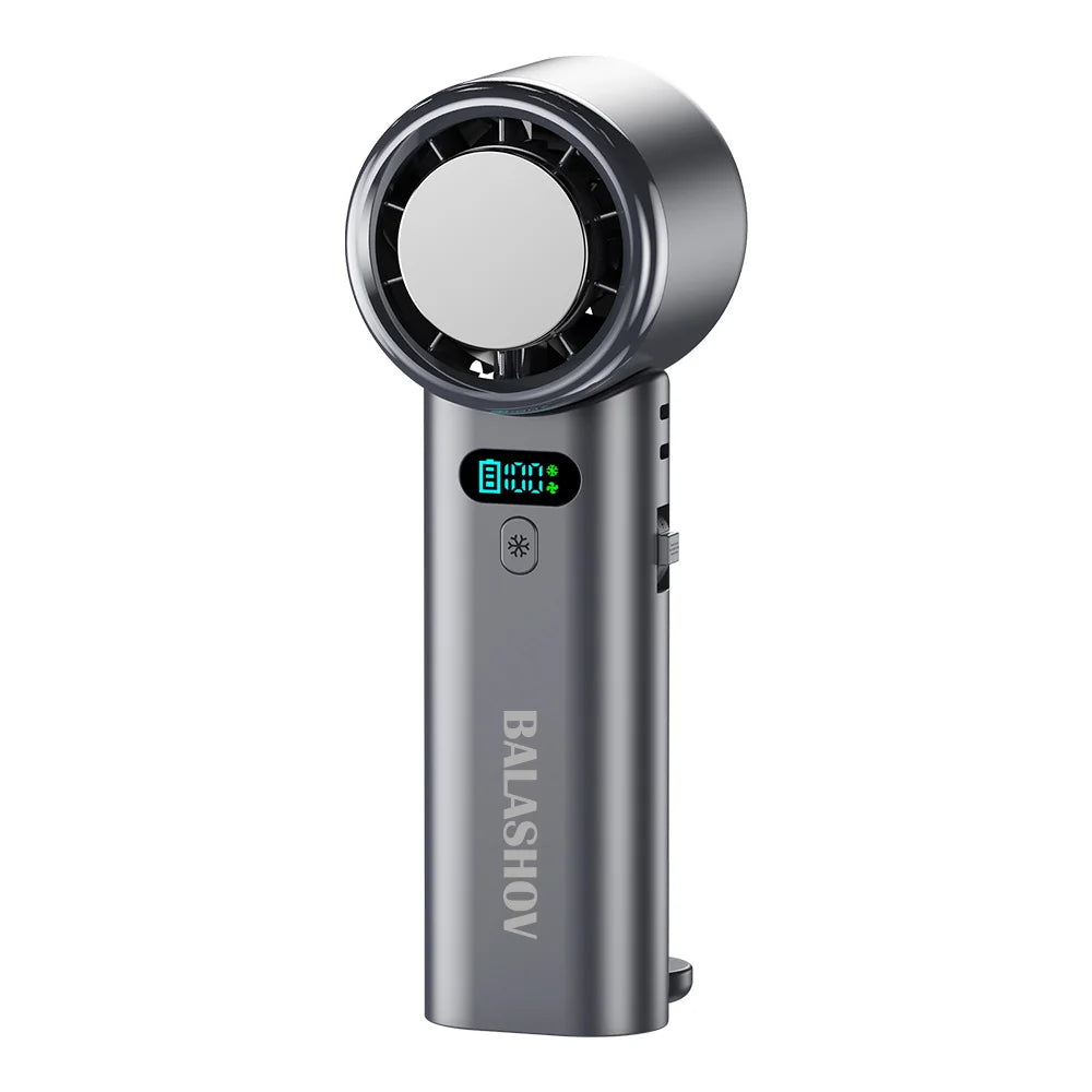 Portable Handheld Ice Cooling Fan with Adjustable Speed