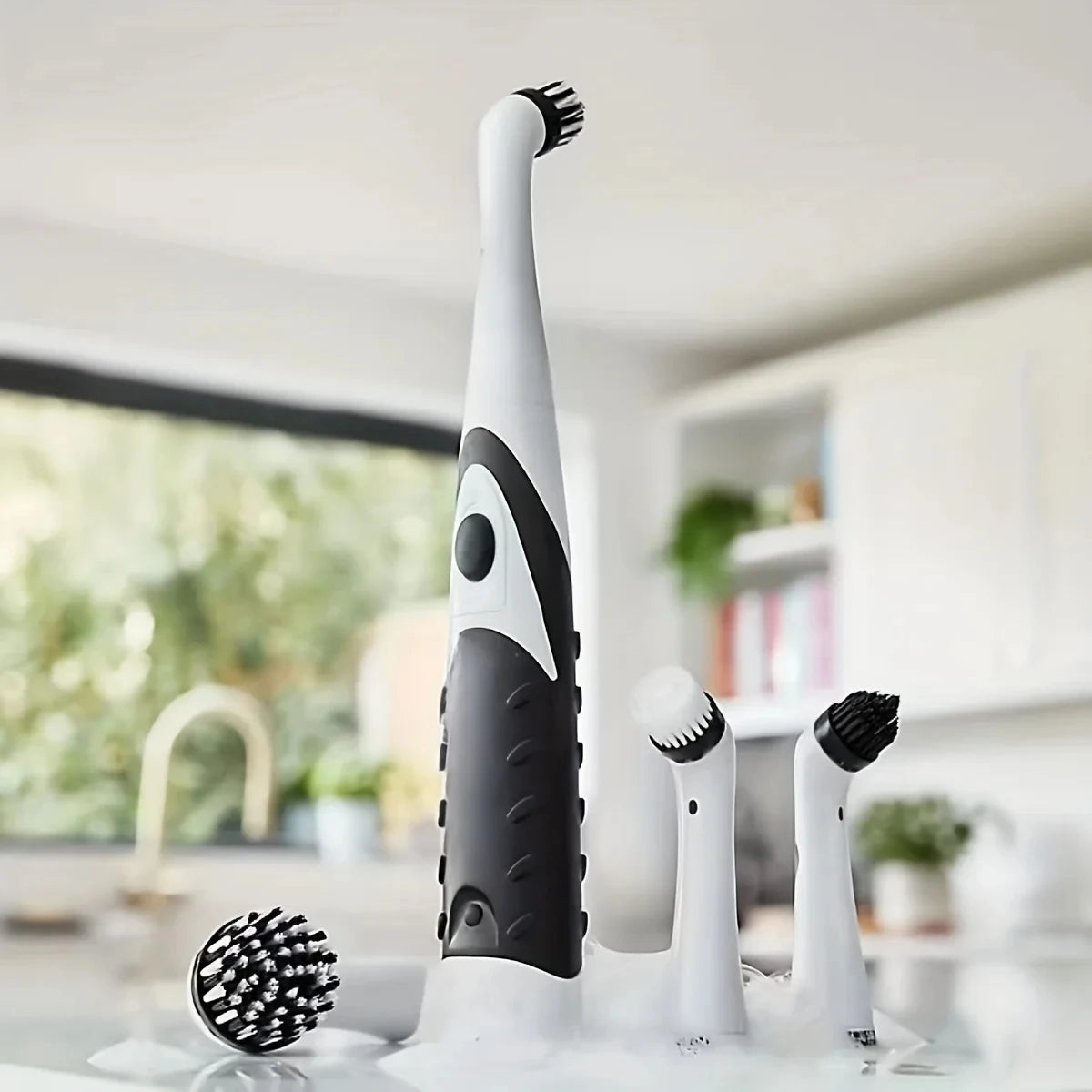 Multifunctional Electric Cleaning Brush with 4 Heads - 3