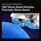 Portable Electric Dual Head Shaver for Men
