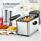 Professional Electric Countertop Deep Fryer for Crispy Snacks