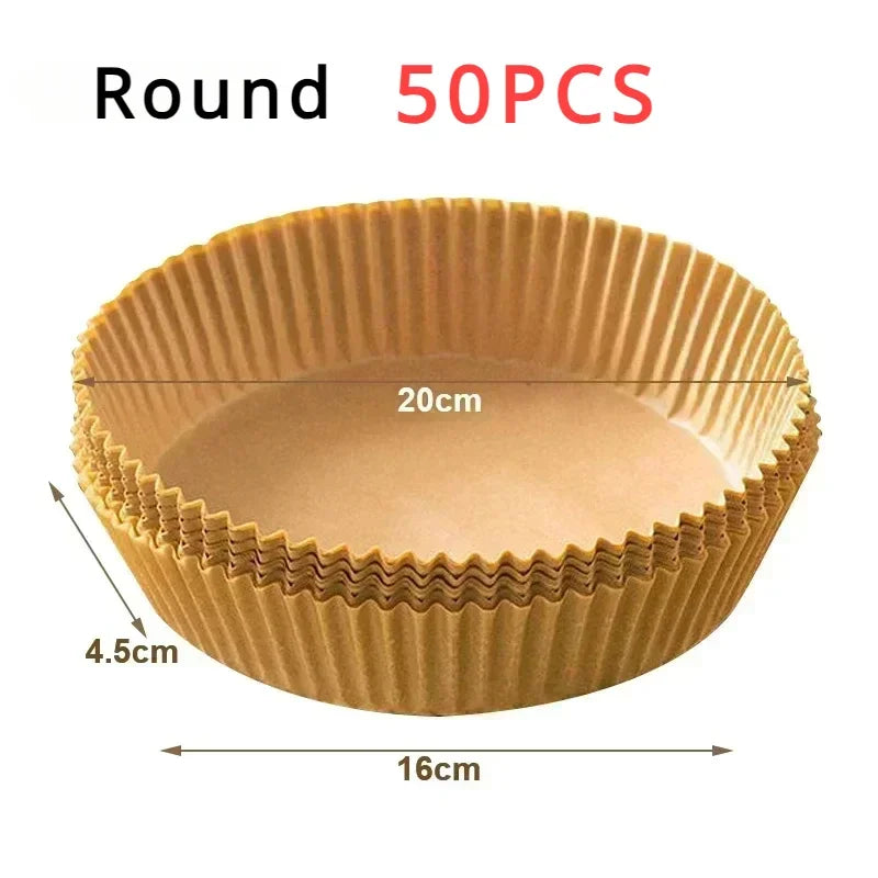 Disposable Non-Stick Air Fryer Parchment Paper Liners