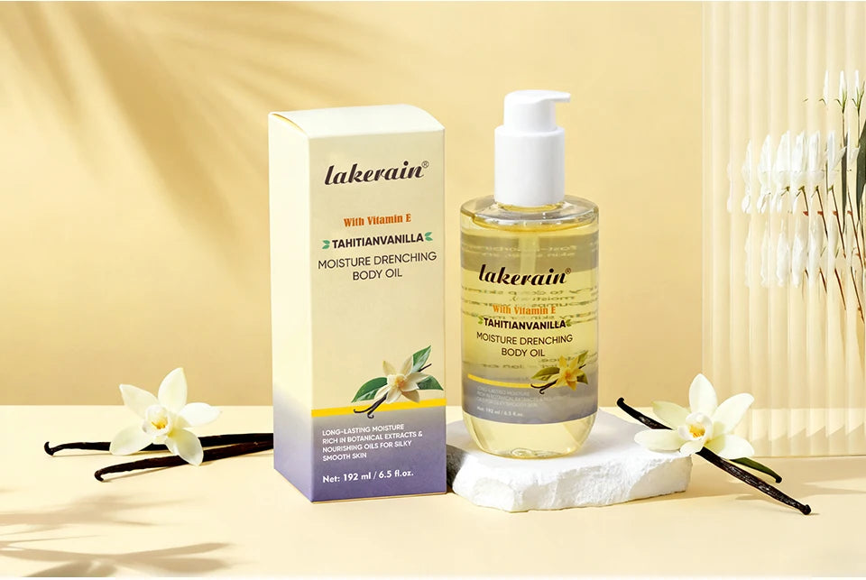 Moisture Drenching Vanilla Body Oil for Glowing Skin