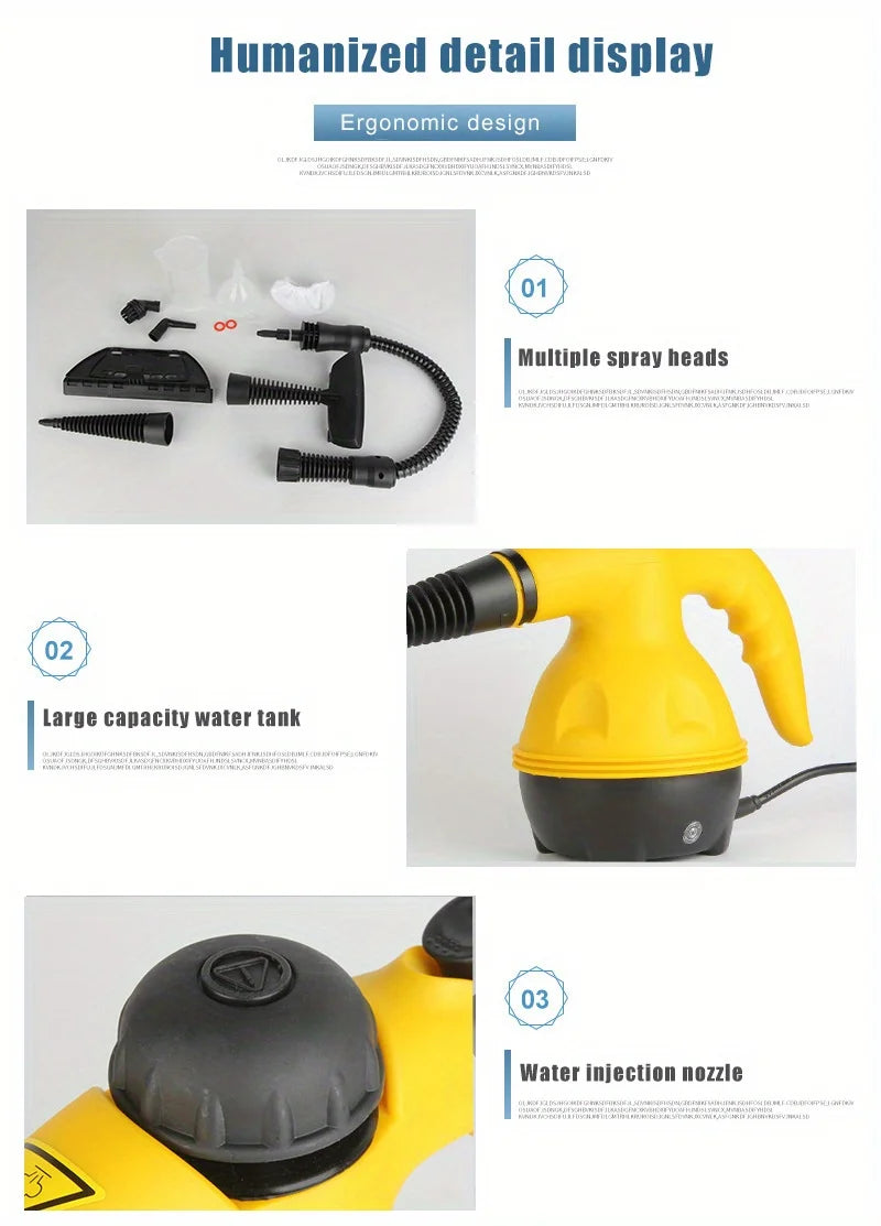Handheld High-Pressure Steam Cleaner for Deep Home Cleaning - 13