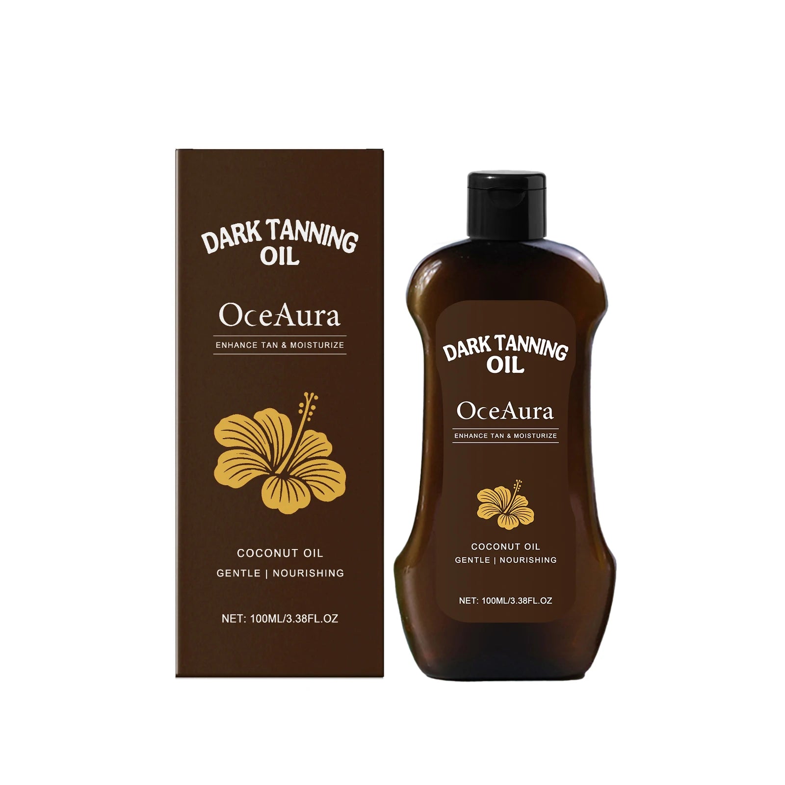 Coconut Oil Dark Tanning Body Oil for Deep Bronze Glow - 7