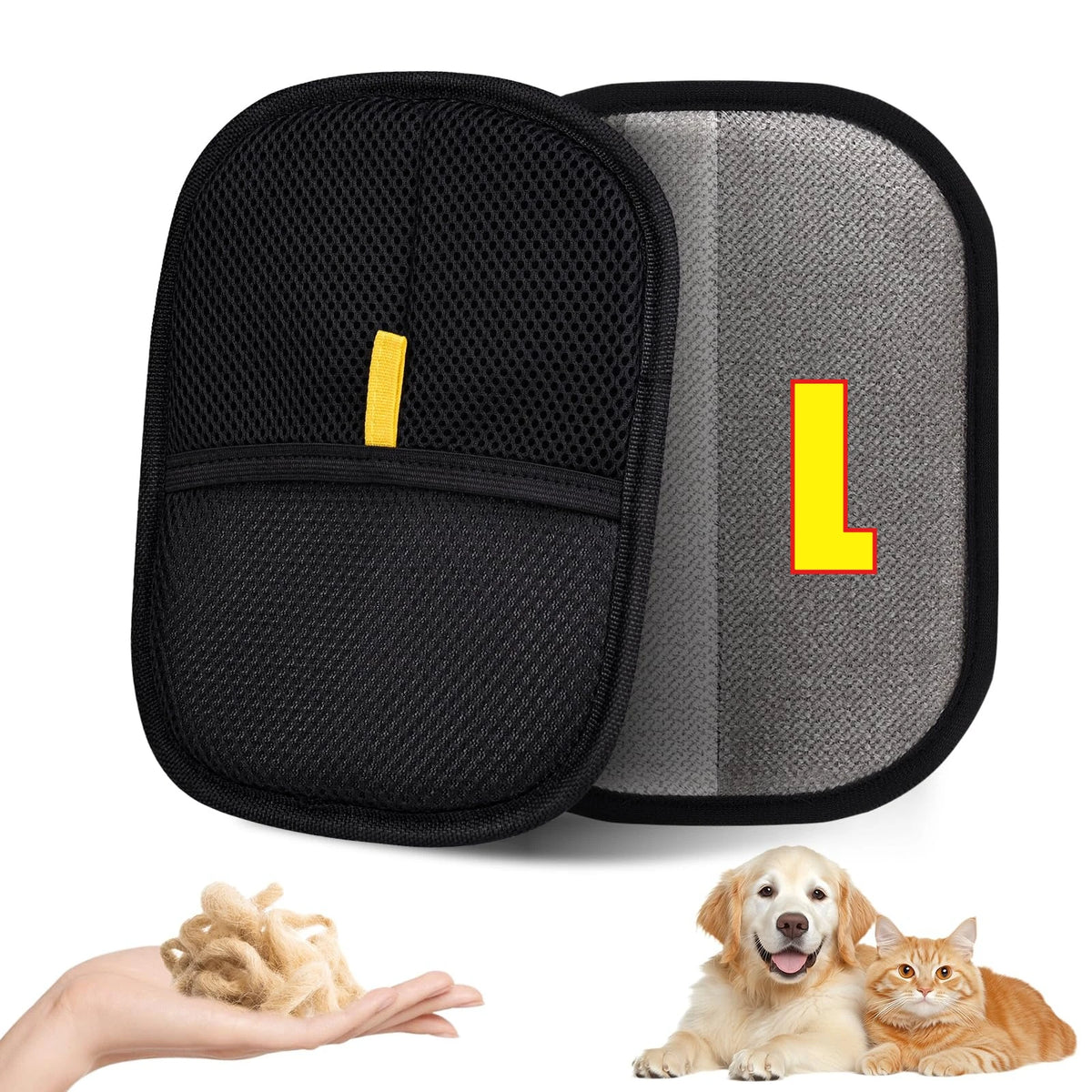 Electrostatic Pet Hair Removal Grooming Gloves