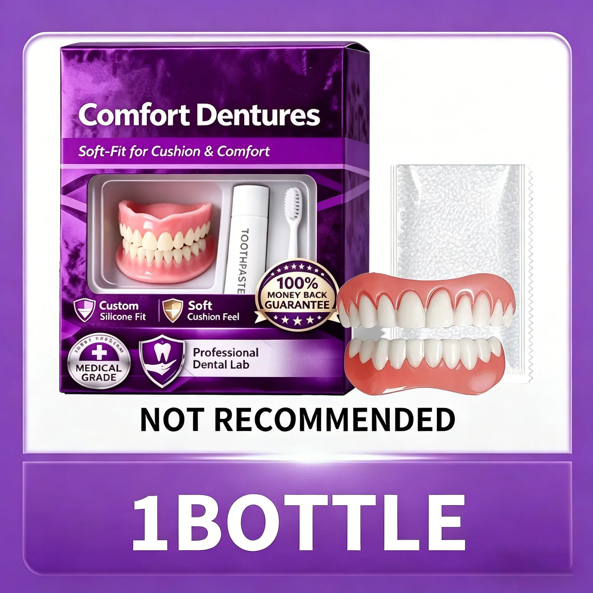 Comfort Fit Cosmetic Dentures for Natural Smile