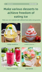 Automatic Electric Ice Shaver for Home Smoothies