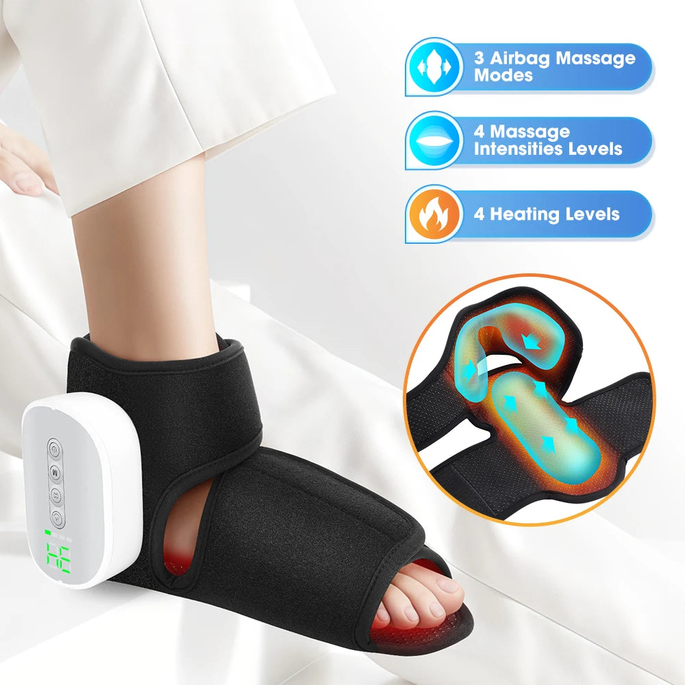 Cordless Air Compression Foot and Ankle Massager with Heat - 7