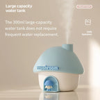 Cute Mushroom House Humidifier with LED Night Light