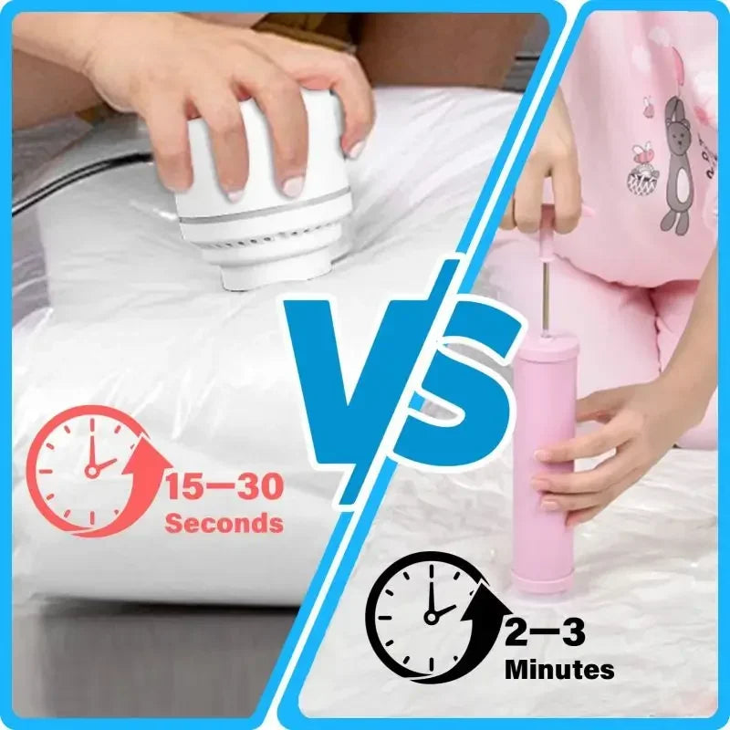 Vacuum Compression Storage Bags with Hand Pump